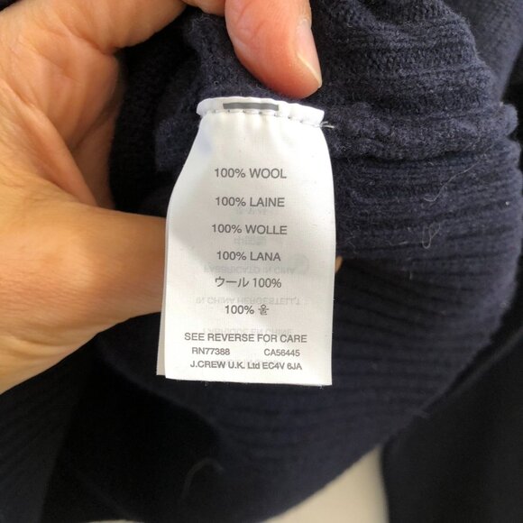 J. CREW Women's 100% Wool Pullover Sweater Size Large - Picture 8 of 10